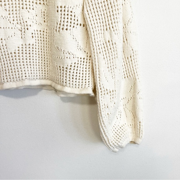 BOGO! Z SUPPLY Yael Open Weave Sweater Sea Salt Cream Medium - Picture 8 of 10
